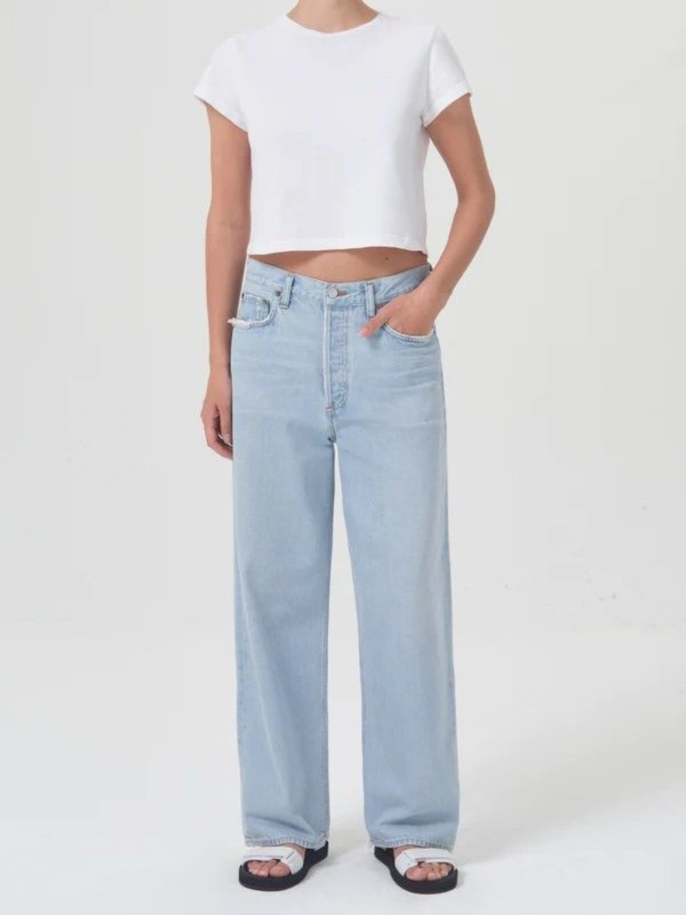 AGOLDE low slung baggy - shake